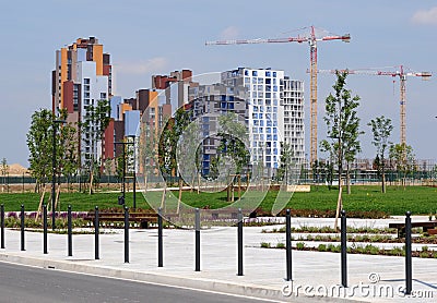 Milan, expo 2015, expo village Editorial Stock Photo